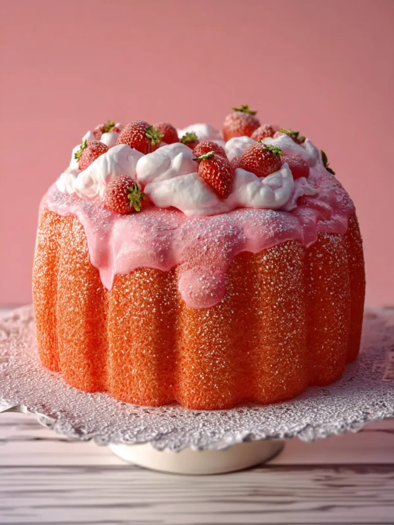 Strawberry Marshmallow Cake First Image