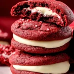 Red Velvet Cookies with Cream Cheese Frosting First Image