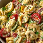 Irresistible Creamy Tuscan Tortellini Pasta Salad Recipe First Image