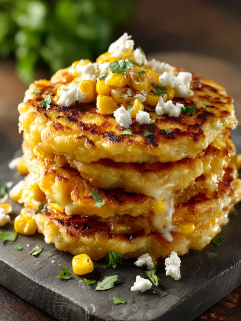 Venezuelan Sweet Corn Cachapas with Gooey Cheese Delight First Image