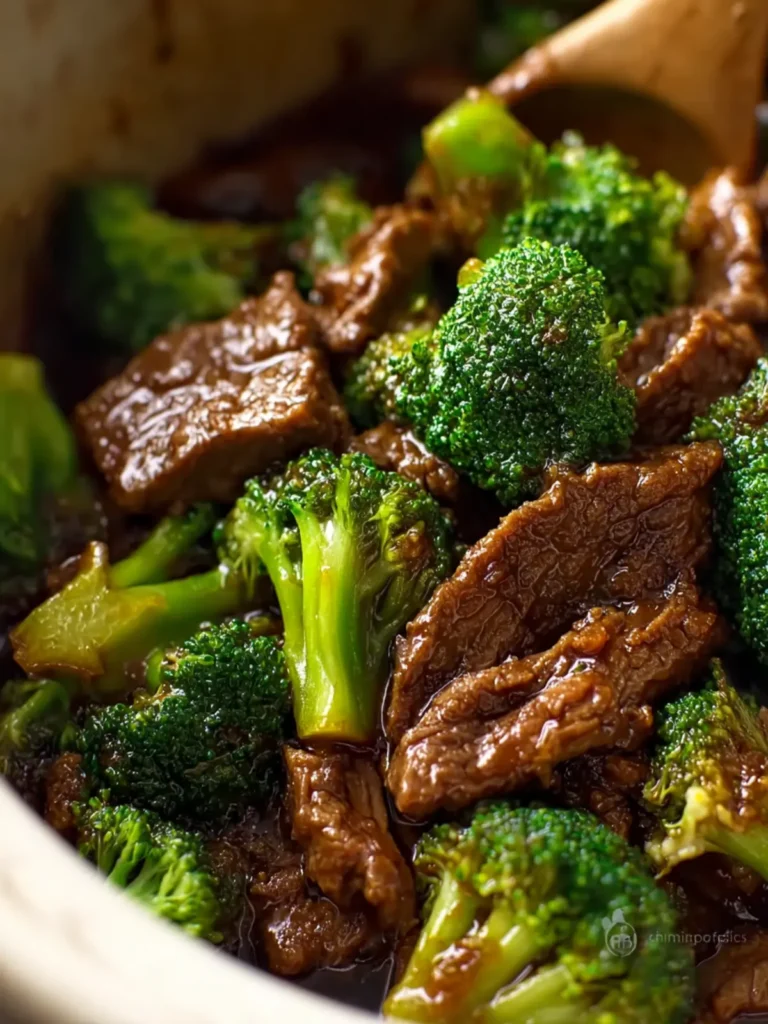Slow Cooker Beef and Broccoli First Image