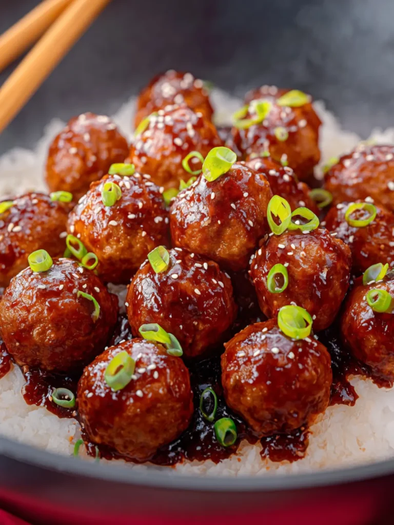 Saucy Asian Meatballs First Image