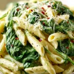 Creamy Spinach Pasta First Image