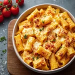 Creamy Cottage Cheese Rigatoni (Easy High-Protein Pasta Bake) First Image