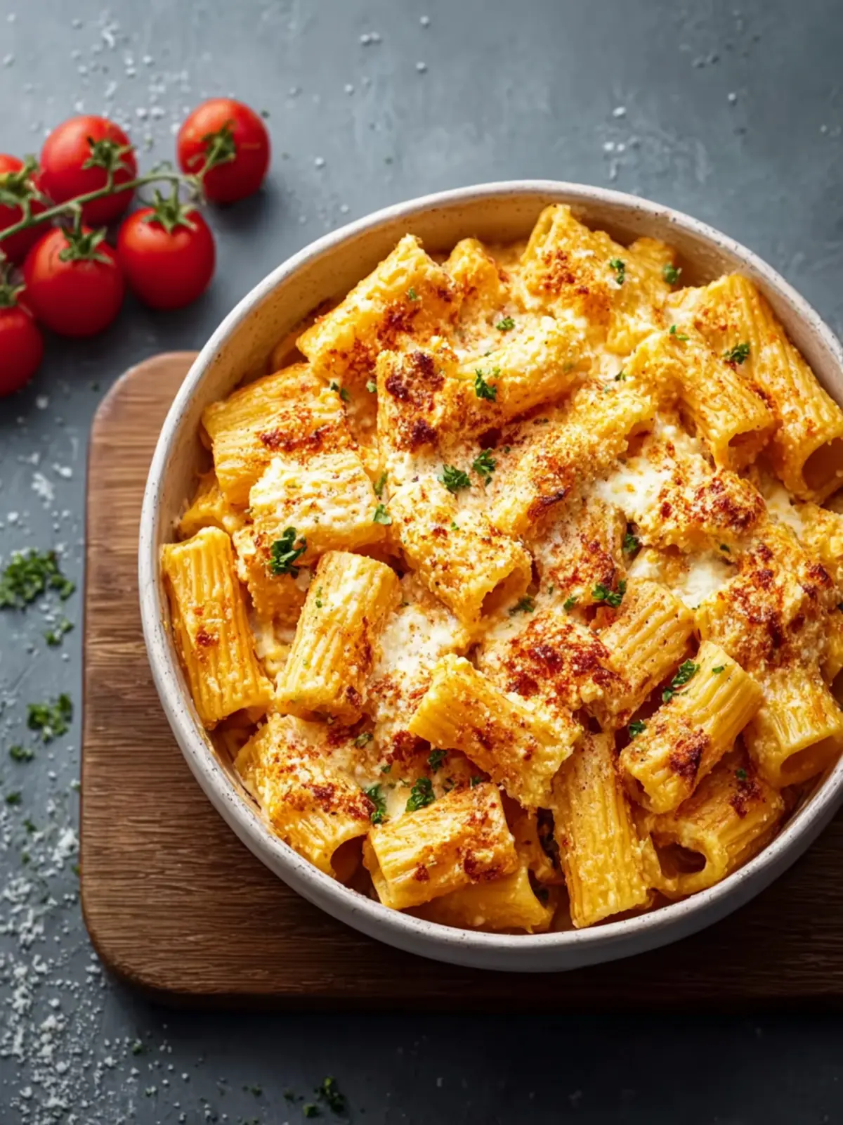 Creamy Cottage Cheese Rigatoni (Easy High-Protein Pasta Bake) First Image
