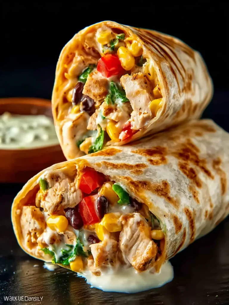 Easy Southwest Chicken Wrap First Image